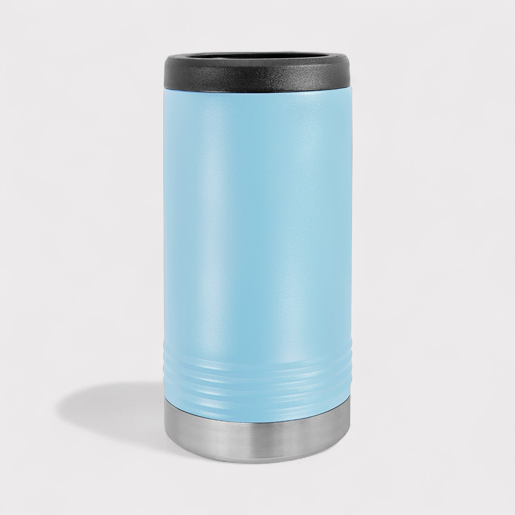 Light Blue Skinny Can Cooler