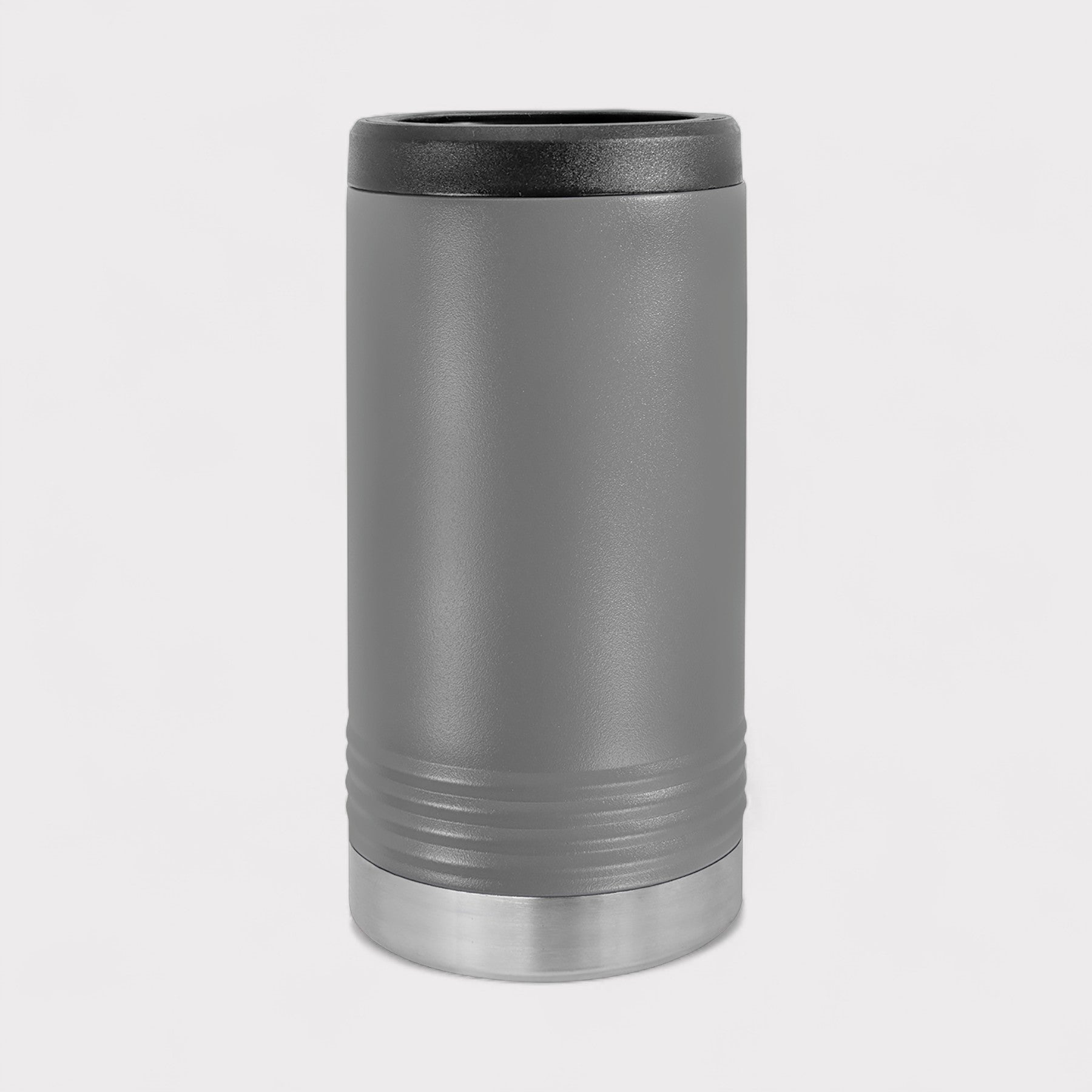 Dark Gray Skinny Can Cooler