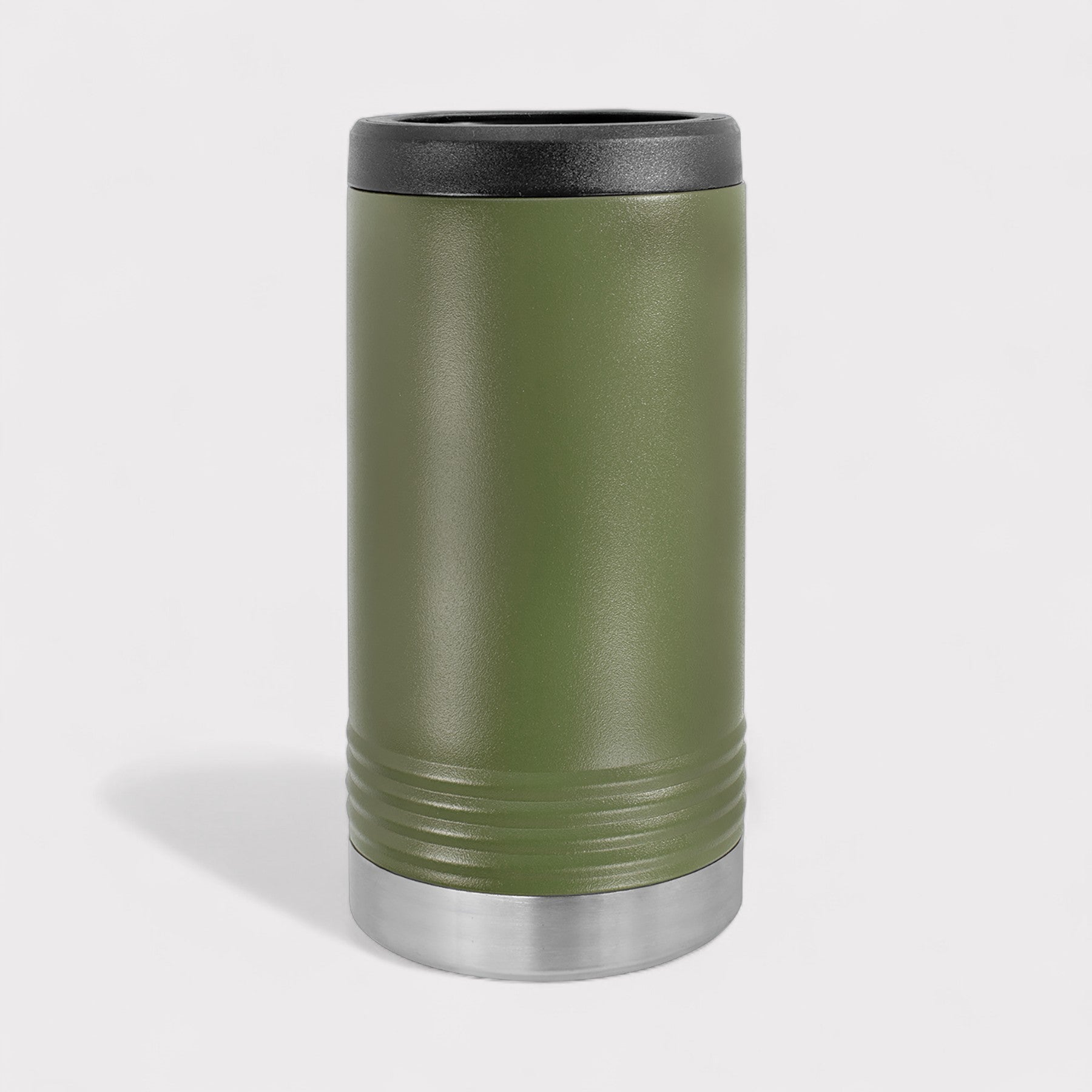 Olive Green Skinny Can Cooler