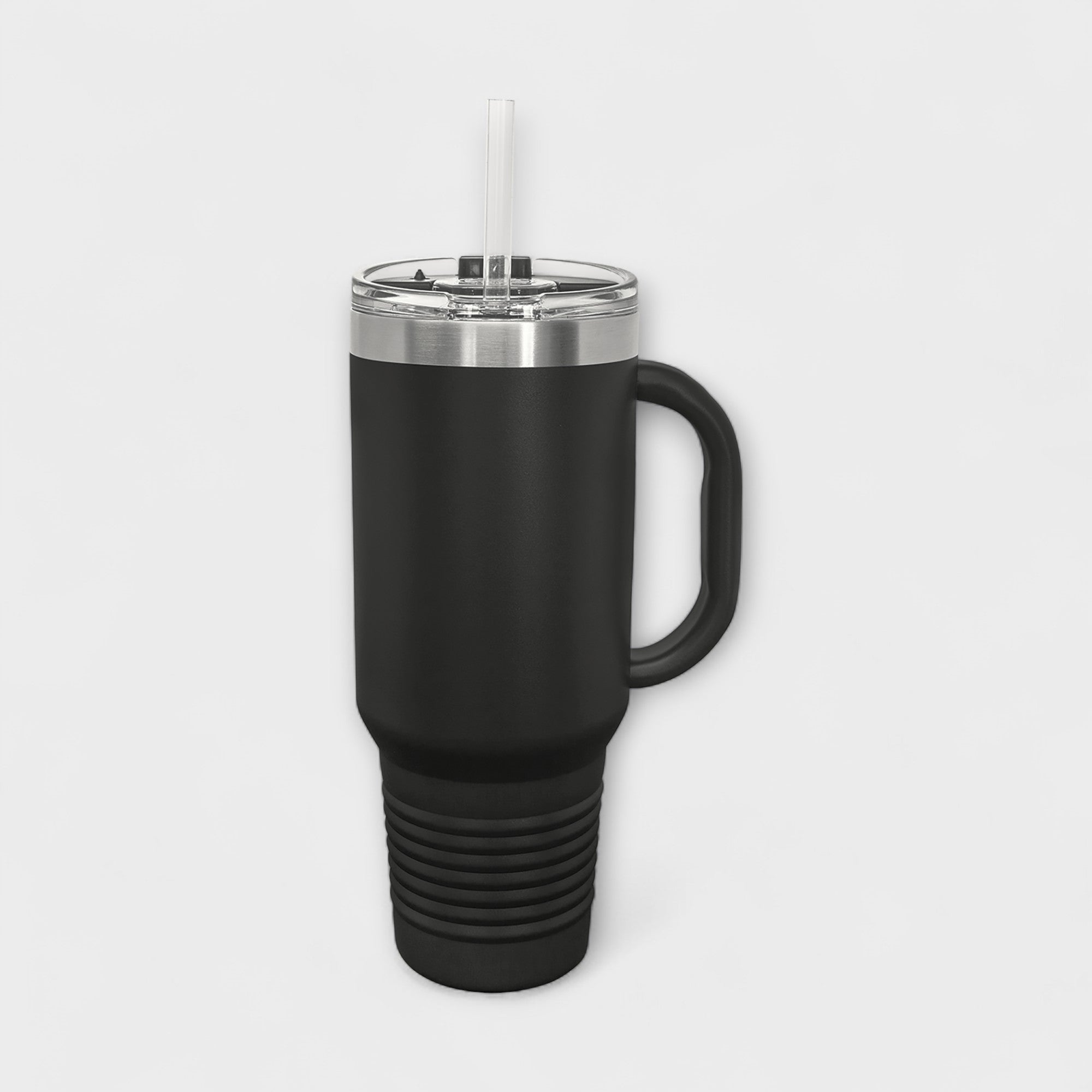 Black 40 oz Tumbler with Handle