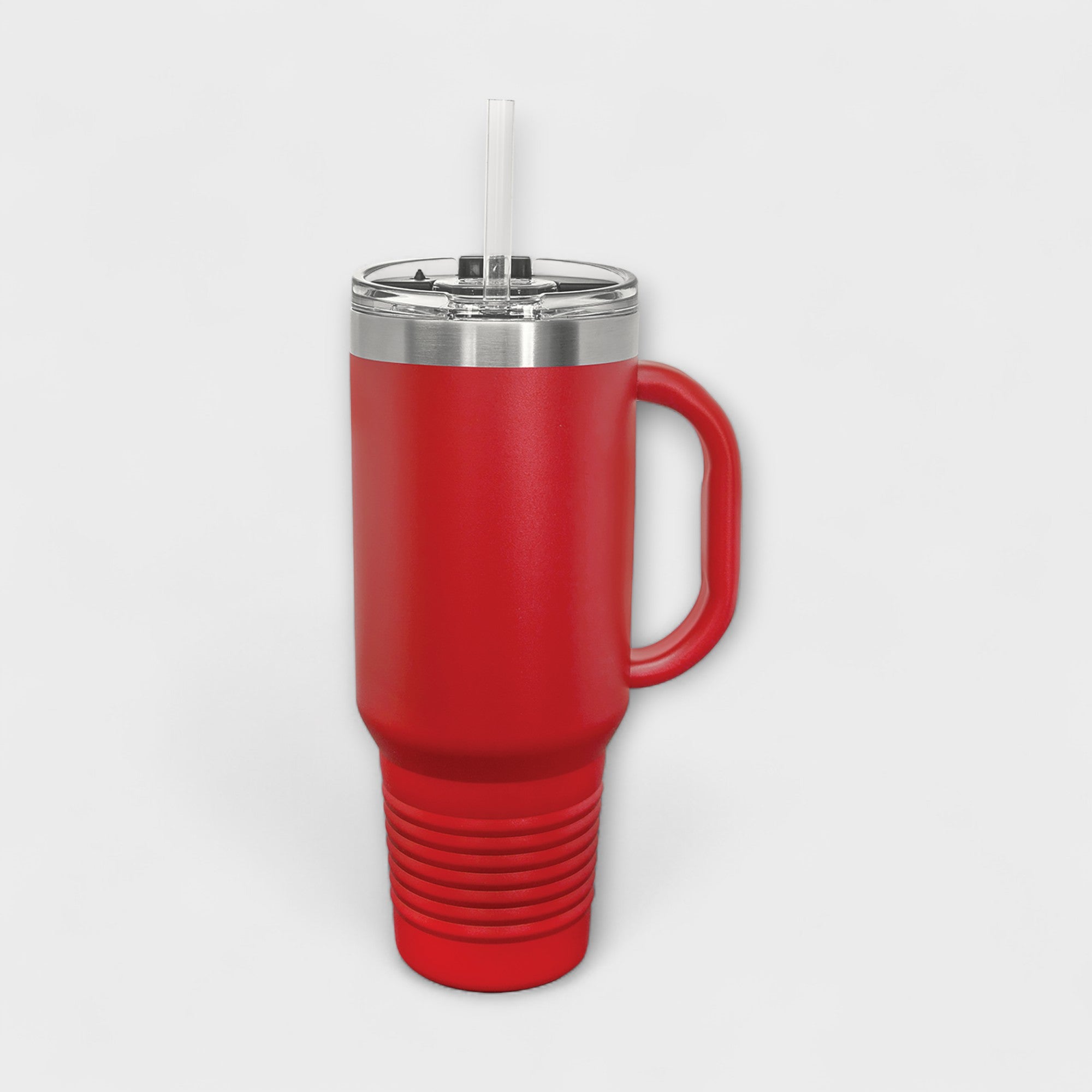 Red 40 oz Tumbler with Handle