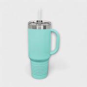 Teal 40 oz Tumbler with Handle