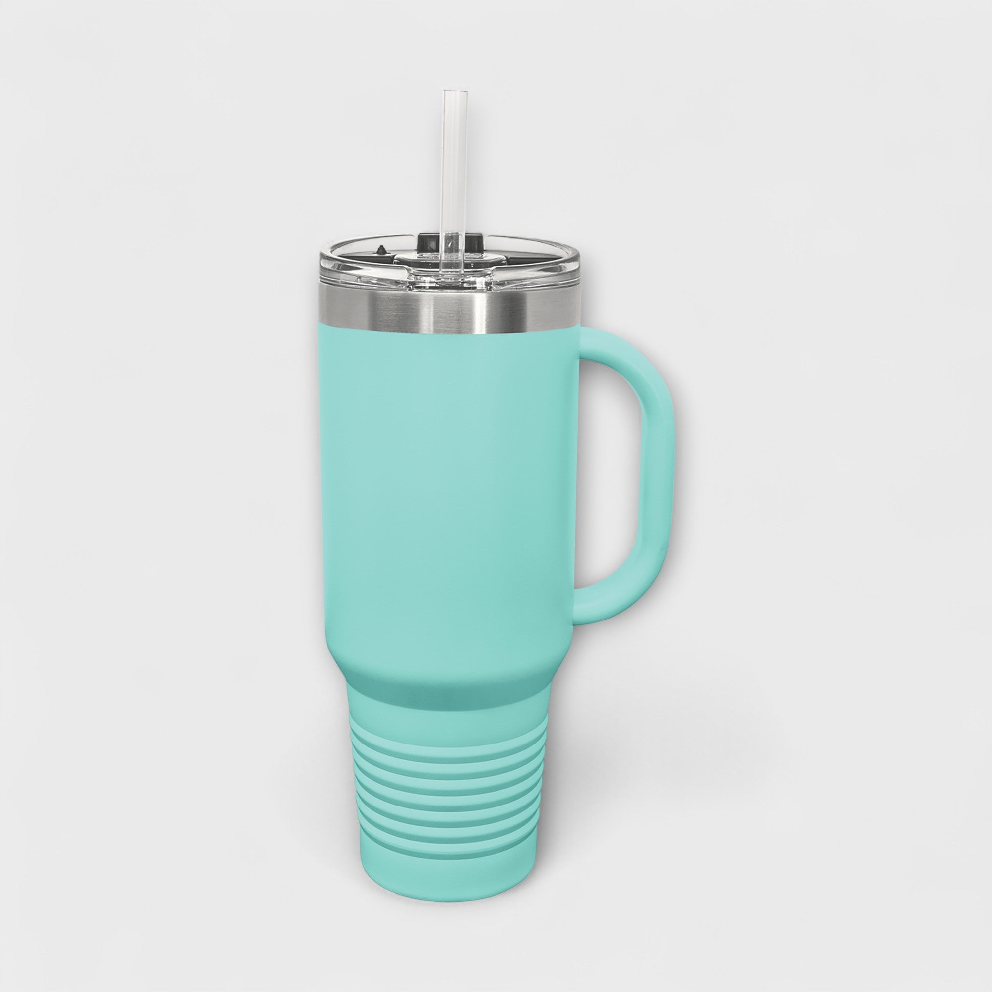 Teal 40 oz Tumbler with Handle