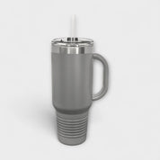 Dark Gray 40 oz Tumbler with Handle