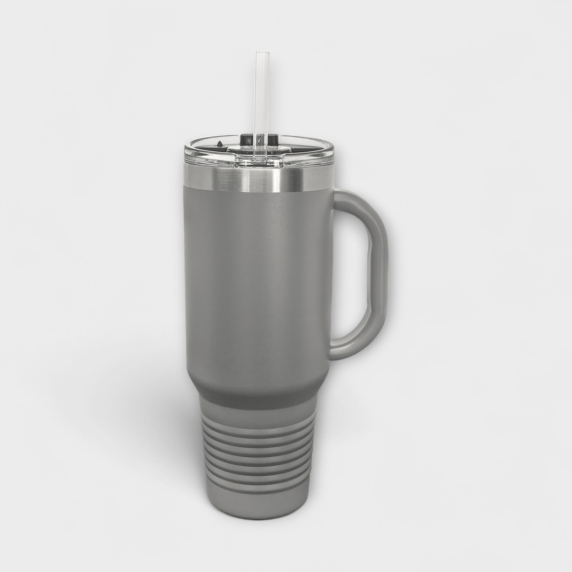 Dark Gray 40 oz Tumbler with Handle