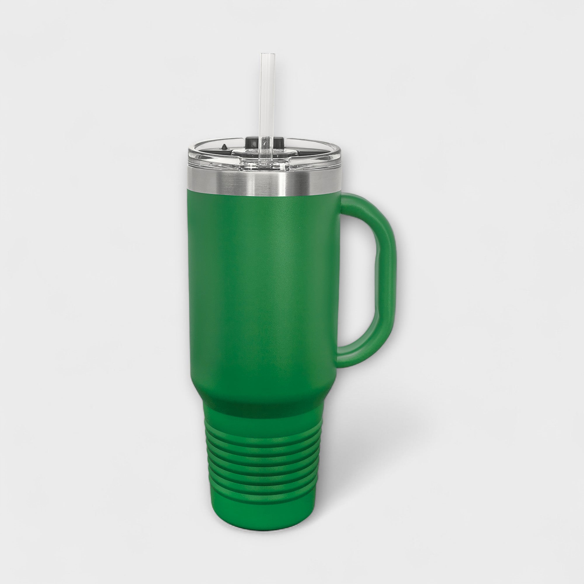 Green 40 oz Tumbler with Handle