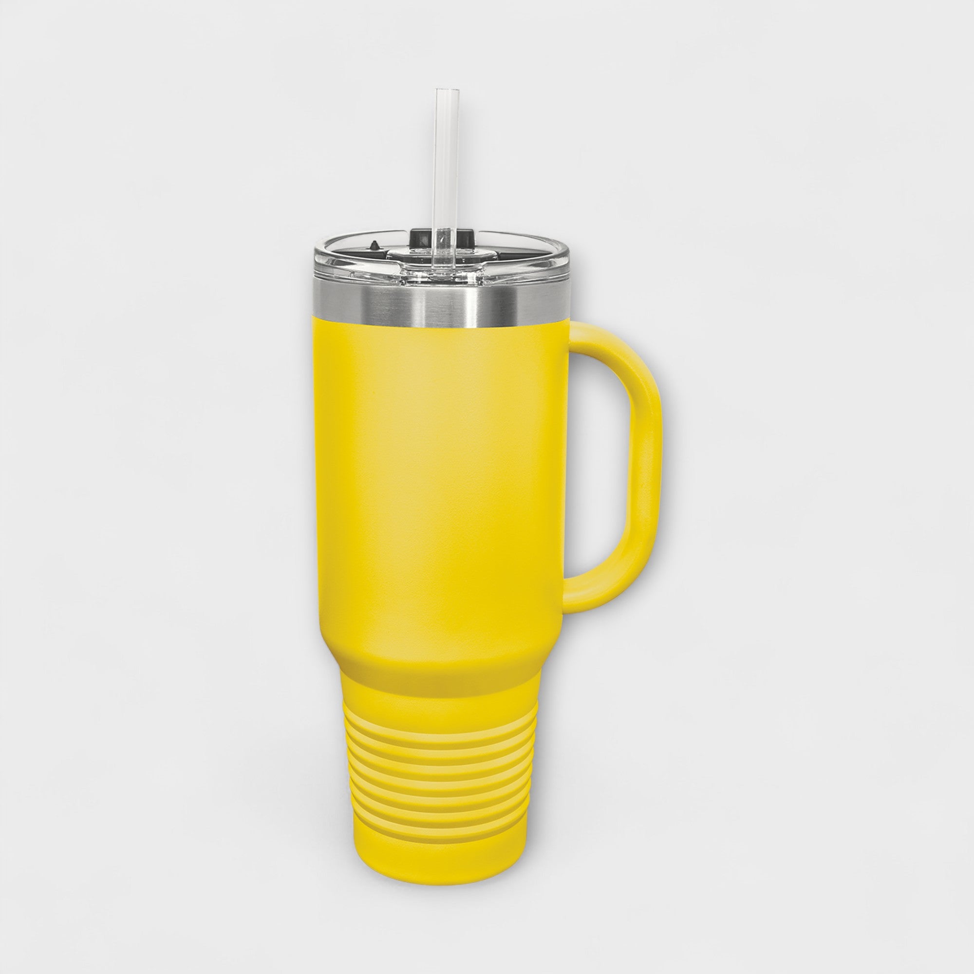 Yellow 40 oz Tumbler with Handle