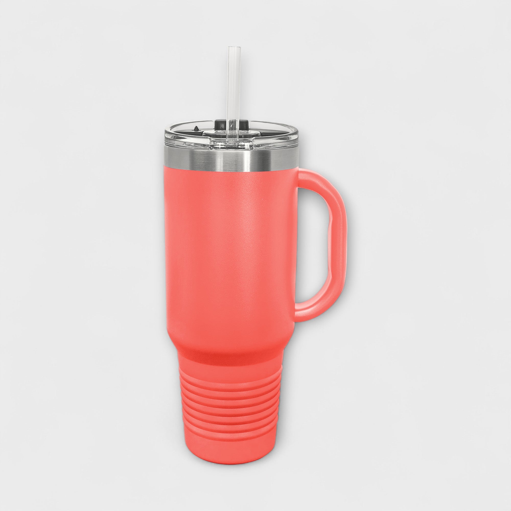 Coral 40 oz Tumbler with Handle