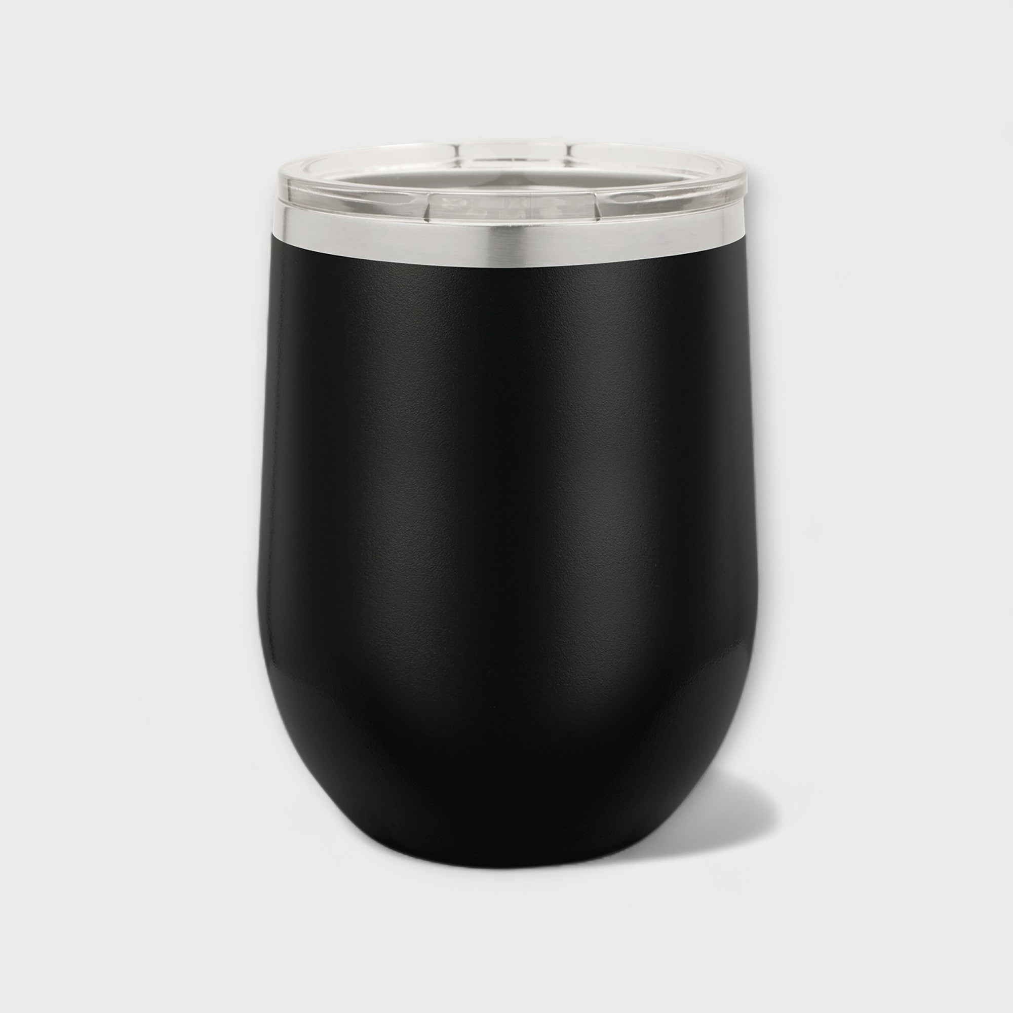 Black 12oz Wine Tumbler