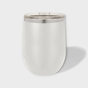 White 12oz Wine Tumbler