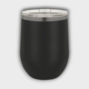 Black 12oz Wine Tumbler with Ghost Black Ring