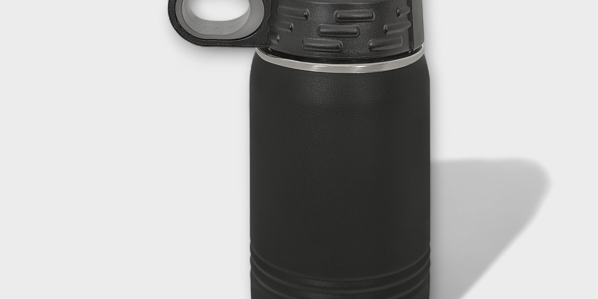 Black 12 oz Water Bottle