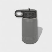 Dark Gray 12 oz Water Bottle