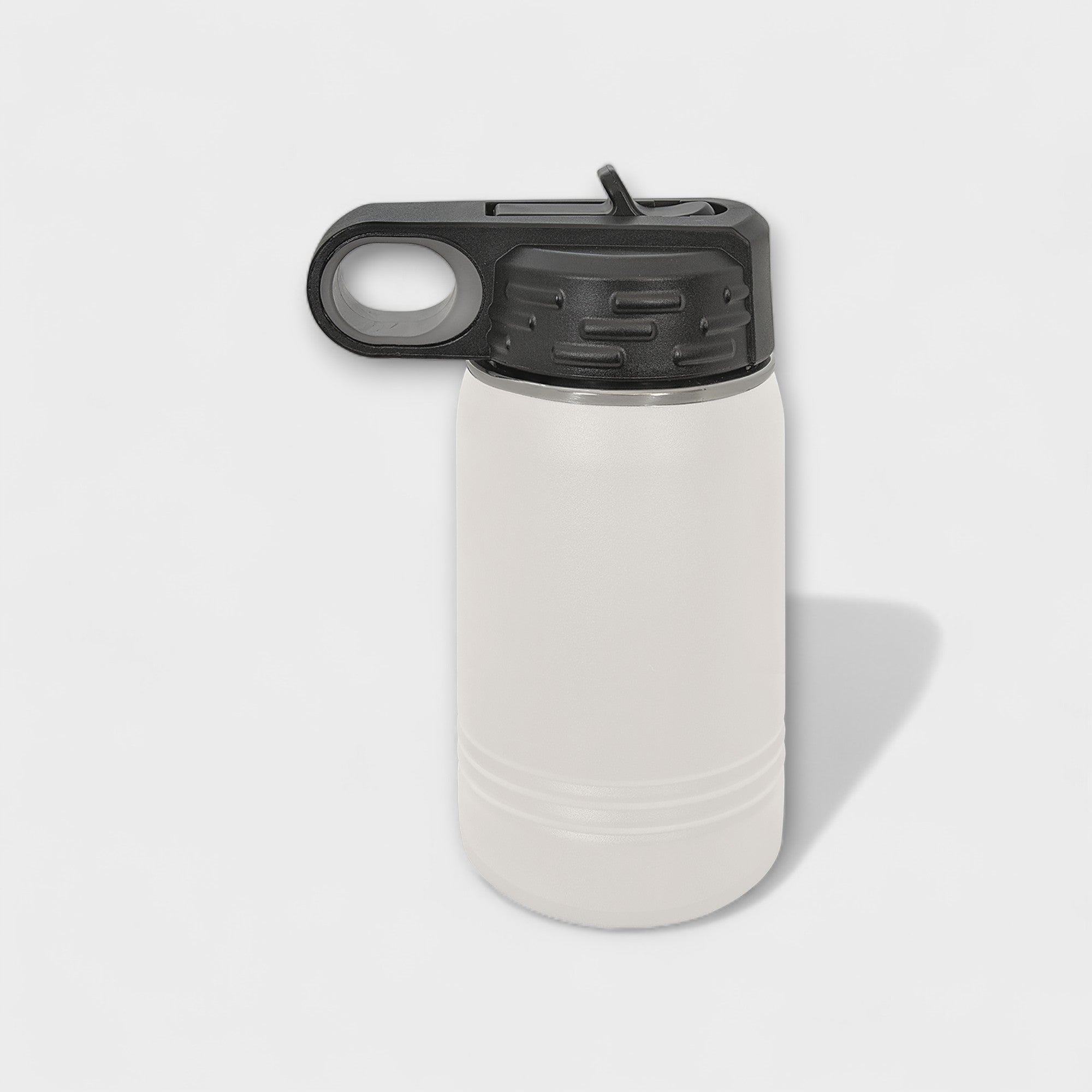 White 12 oz Water Bottle