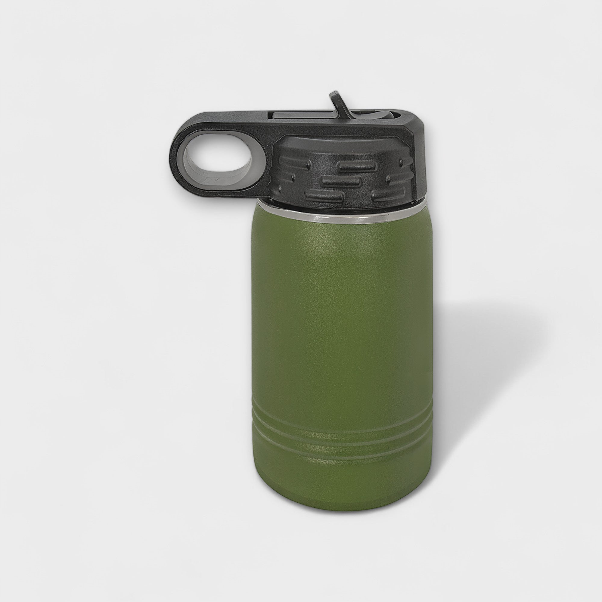 Olive Green 12 oz Water Bottle