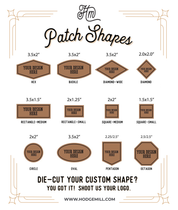Leather Patch Hat Patch Shape Chart