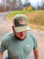 Green Leather Patch Hat
