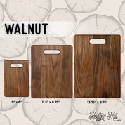 Walnut Cutting Board Size Chart 